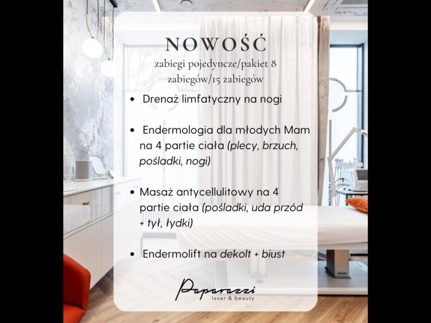 Nowe zabiegi w ofercie Paparazzi.